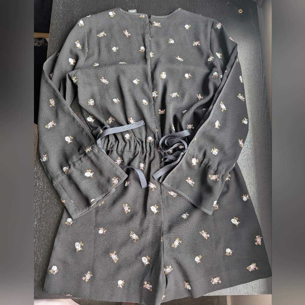 Club Monaco Floral Embroidered Romper - Picture 3 of 12